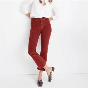 Madewell Cali Demi-Boot Jeans in Corduroy: Button-Front Edition